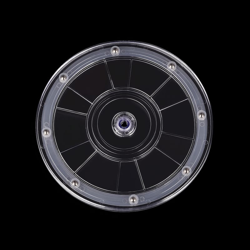 Rotating Swivel Stand with Steel Ball Lazy Susan Base Turntable 2Pcs - Clear