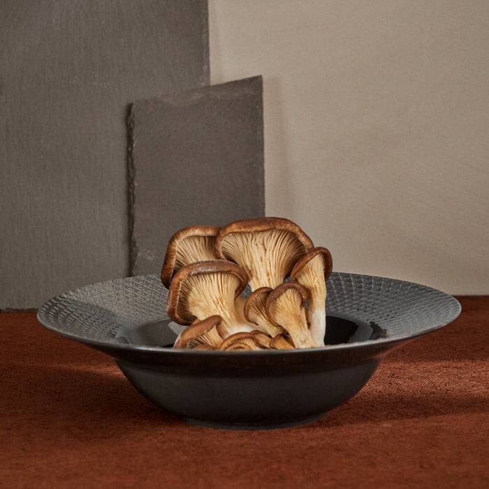 Rhombe Earth Soup Plate, Slate, Ø: 9.6" - 9.6