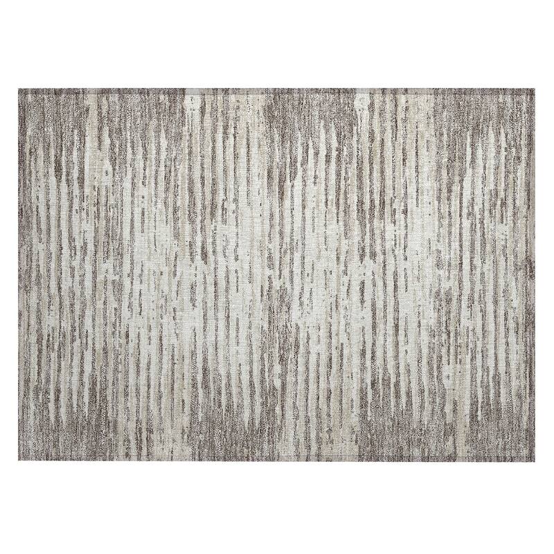 Machine Washable Indoor/ Outdoor Ombre Chantille Abstract Rug