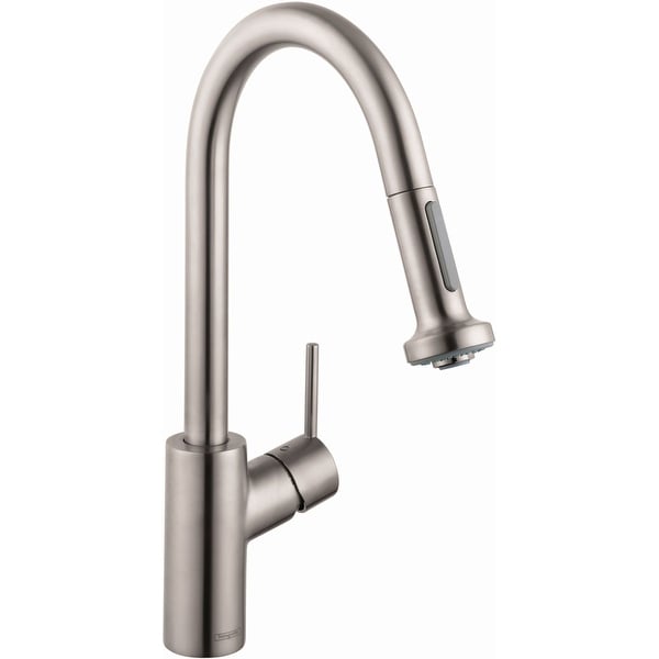 Hansgrohe 04310 Talis S 1.5 GPM Single Hole Pull-Down Kitchen Faucet with EcoRight and Quick Clean