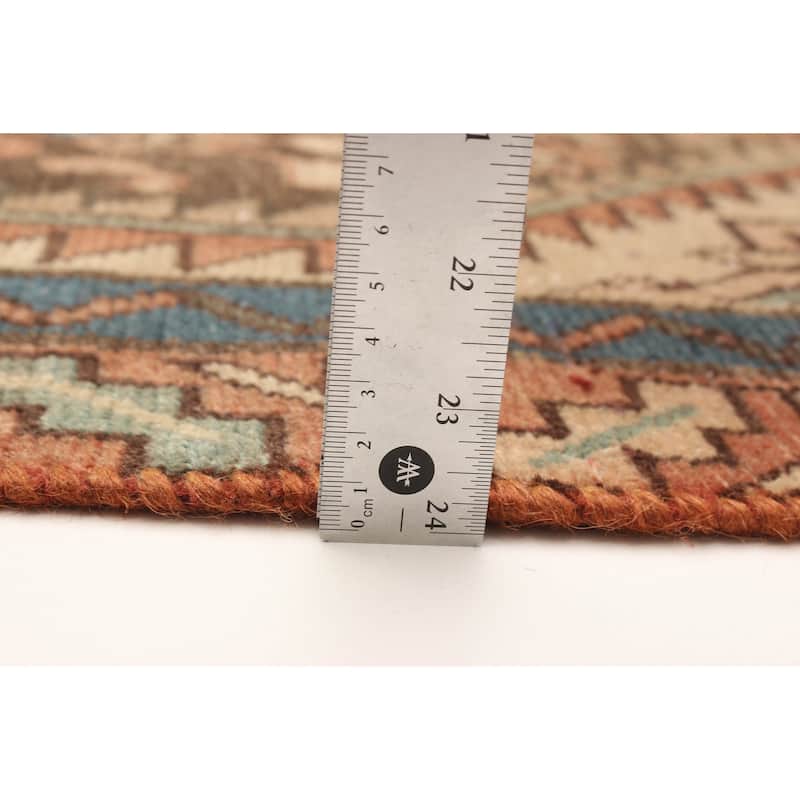ECARPETGALLERY Hand-knotted Andelz Dark Brown Wool Rug - 2' 11" x 9' 1"