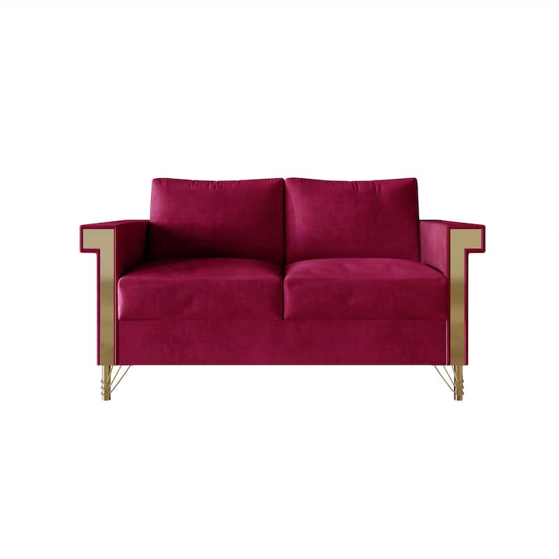 CraftPorch Luxurious Velvet Upholstered 3-Piece Living Room Set