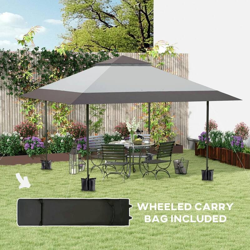 13'x13' Pop Up Canopy Tent,UPF50+ Tents for Parties,Height Adjustable