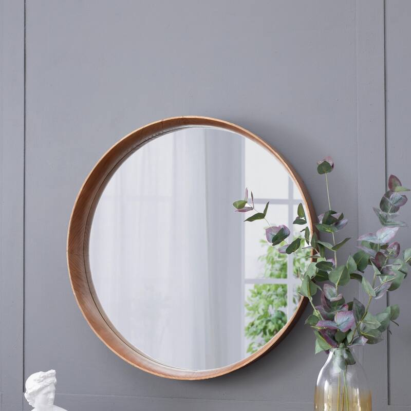 Round wall mirror for living room