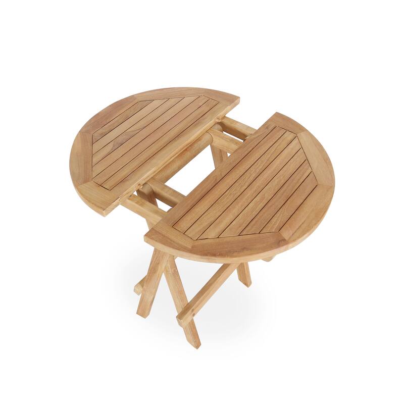 Folding Patio Table Garden Outdoor Balcony Furniture Teak Wood