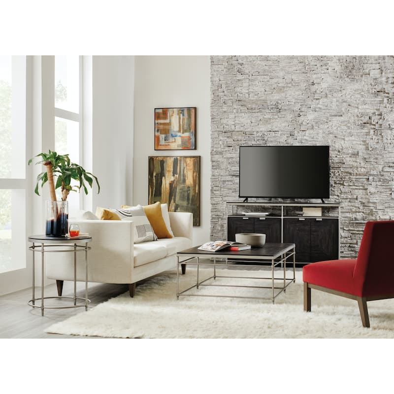 Hooker Furniture St Armand 22" Round Modern Industrial Side End Table