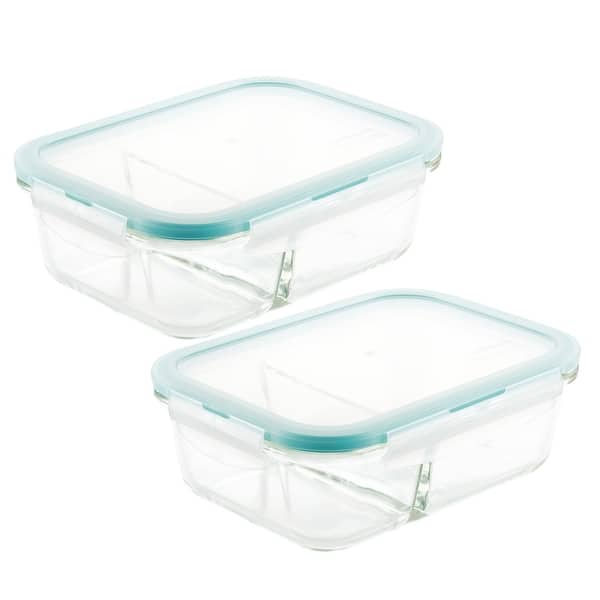 Locknlock Purely Better Glass Divided Food Storage 32oz 2 Pc Set Overstock 32255964