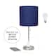 Option Brushed Steel/Navy Blue Shade