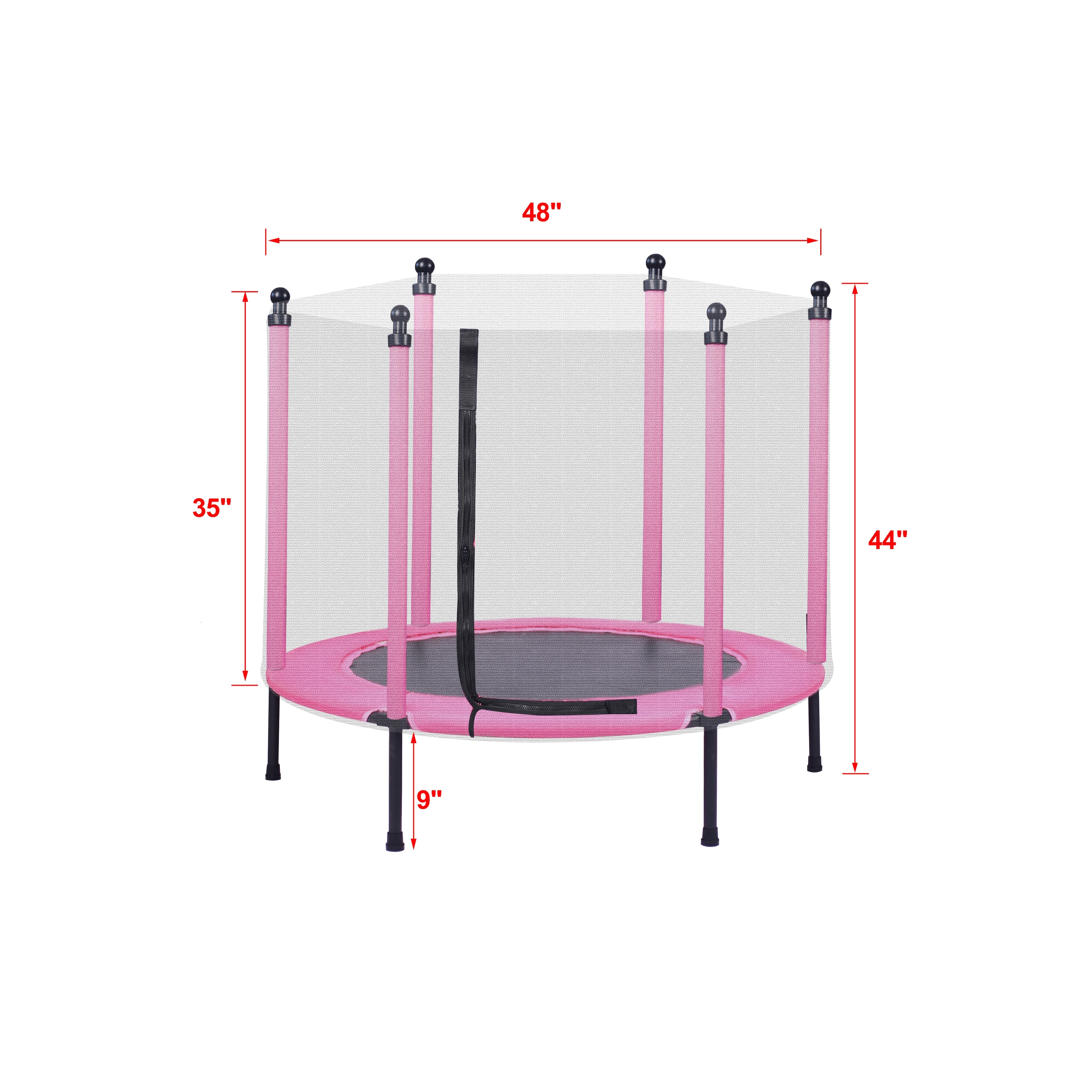 Children's trampoline with enclosure sales