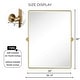 preview thumbnail 87 of 126, TEHOME Woodvale Rectangle Vertical Metal Wall Mirrors