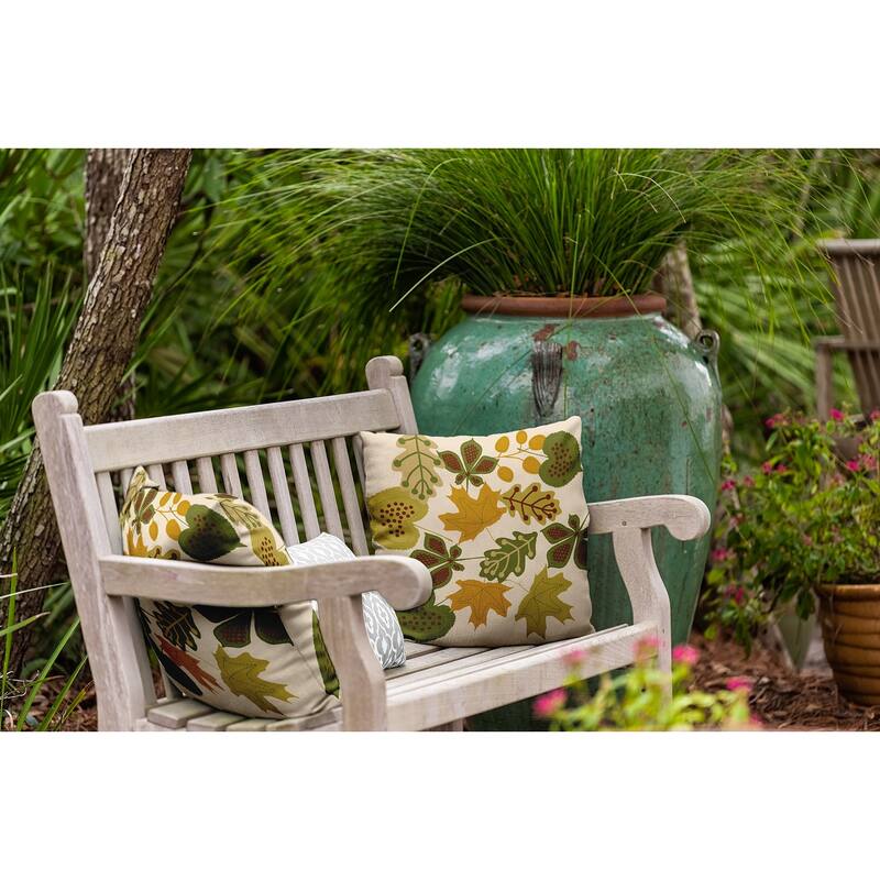 Fall Leaves Indoor/Outdoor Throw Pillow