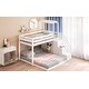 preview thumbnail 8 of 15, Convertible Twin/Full Bunk Bed with Staircase and Moveable Shelves