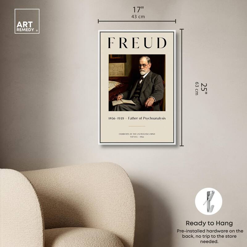 Father of Psychoanalysis Art Canvas by Art Remedy