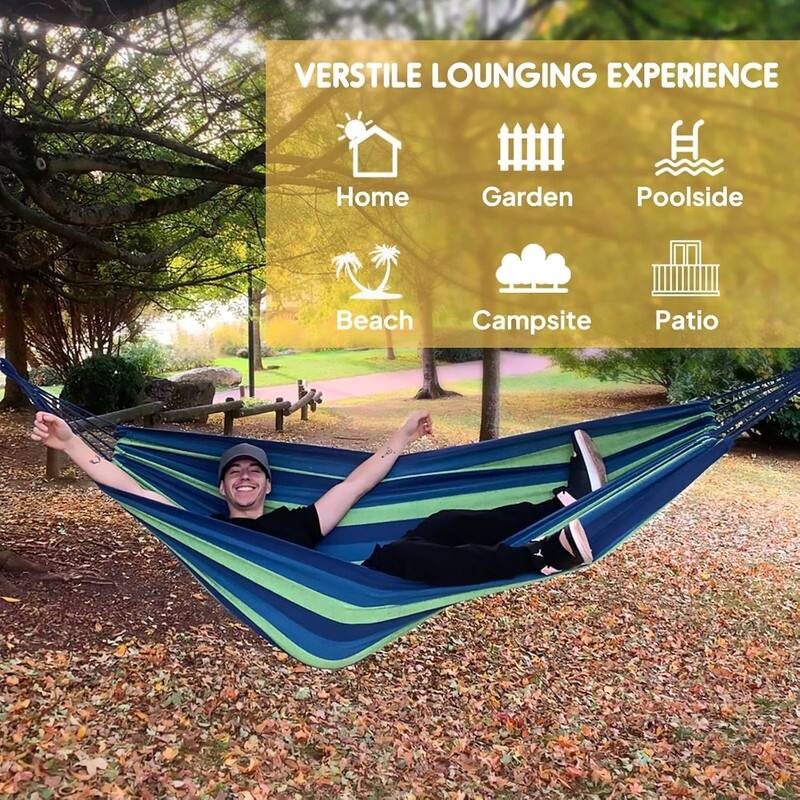 Portable Camping Hammocks for Hanging Sturdy Garden - 106"L x 59"W