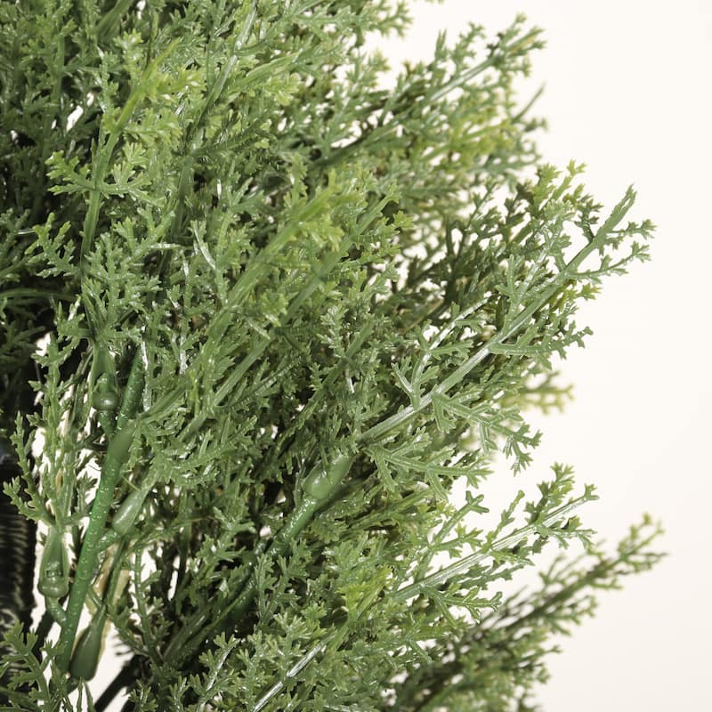 6FT Artificial Cypress Tree UV Resistant, Realistic Indoor Outdoor Fake Topiary Plant, Garden or Entryway Decoration, 1pc/set