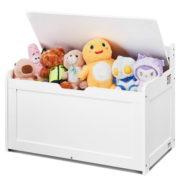 Mermaid Toy Storage Chest With Flip Lid - 25.5x11.8x15.7 Inch Collapsible Organizer For Kids' Rooms