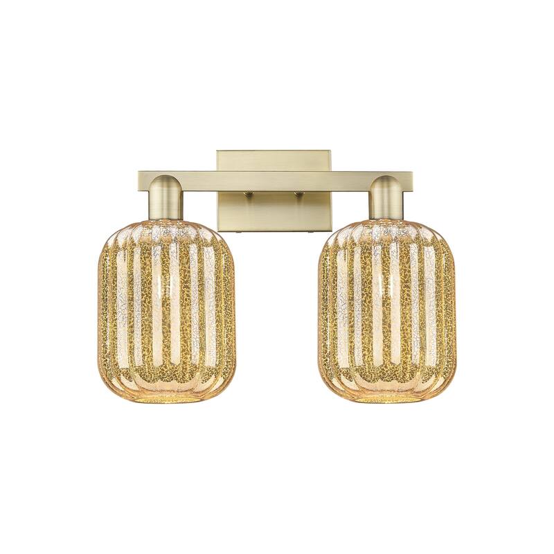 Innovations Lighting Downtown Urban - Preston - 2 Light 16" Jar Shade Bath Vanity Light