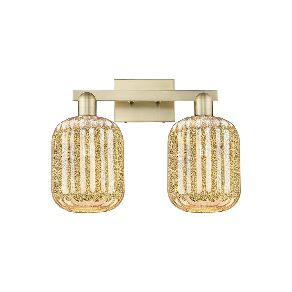 Innovations Lighting Downtown Urban - Preston - 2 Light 16" Jar Shade Bath Vanity Light