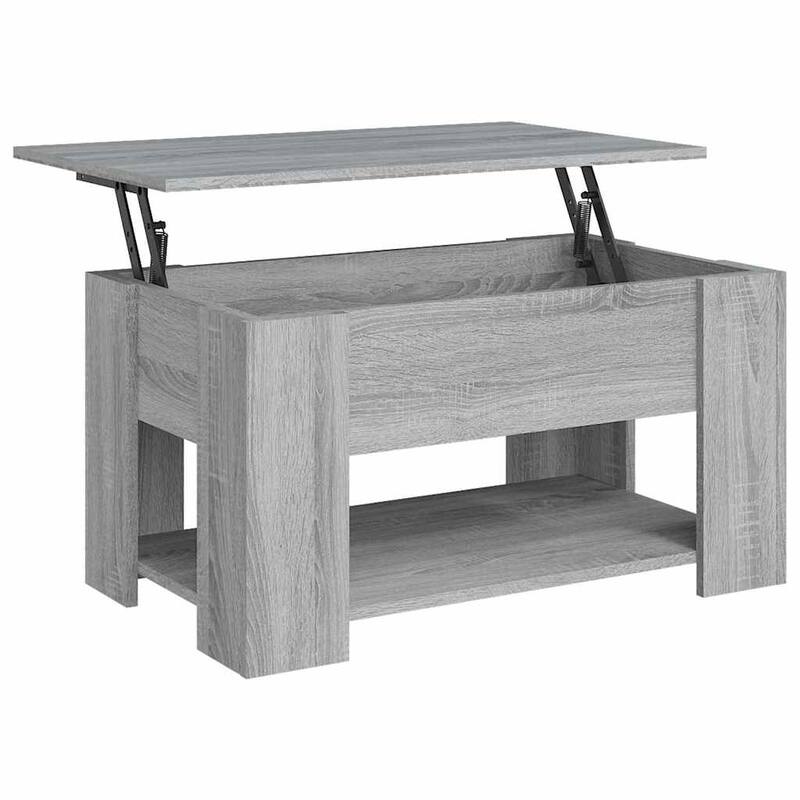 vidaXL Coffee Table Lift Top End Table Accent Side Sofa Table Engineered Wood - 31.1" x 19.3" x 16.1"