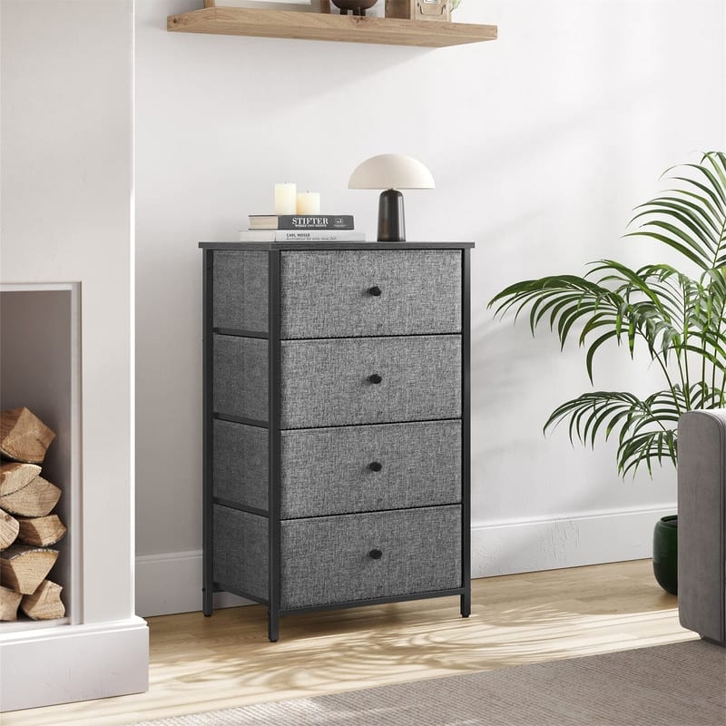 Dresser for Bedroom, Fabric Dresser with 4 Drawers