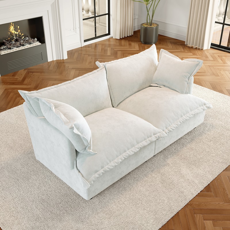 Cloud Chenille Upholstered Modular Sectional Sofa