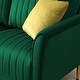 preview thumbnail 51 of 51, 2 Piece Living Room Sofa Set, Velvet Upholstered, Solid Manufactured Frame, Reversible Cushions, Metal Feet, Flared Armrests