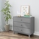 preview thumbnail 17 of 54, Max and Lily 3-Drawer Solid Wood Dresser Grey