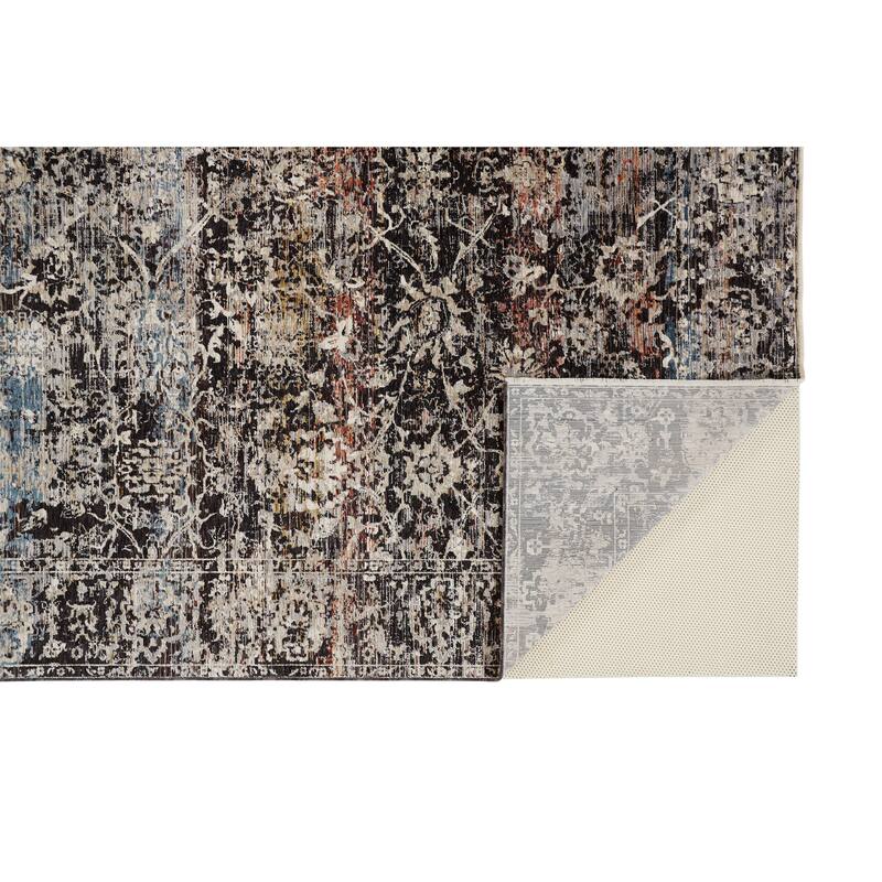 Grand Bazaar Ennis Machine Made Distressed Transitional Area Rug