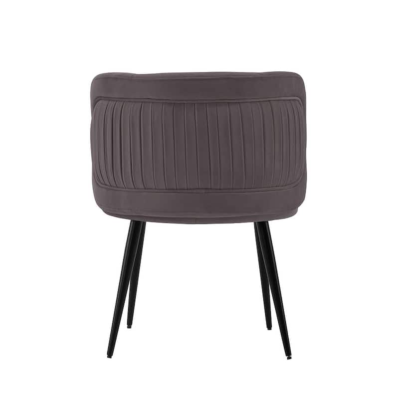 Manhattan Comfort Modern Kaya Pleated Velvet Dining Chair