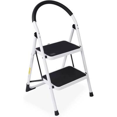 2 Step Ladder Folding Step Stool, 330 lb. Capacity