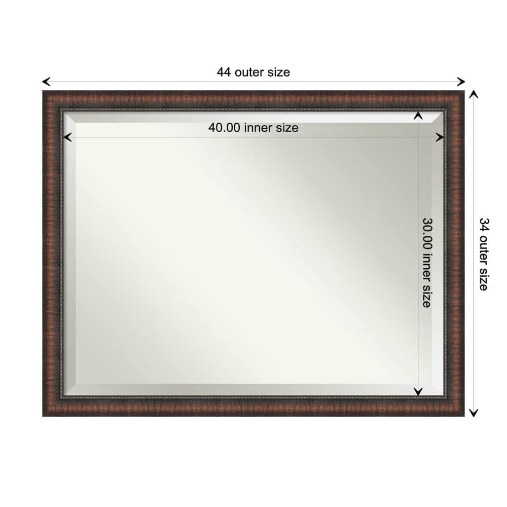 Caleb Brown Beveled Framed Bathroom Vanity Wall Mirror - Caleb Brown