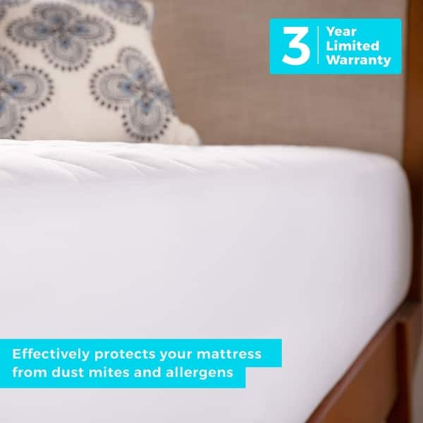 JEAREY Heated Mattress Pad 1-in D Polyester Full Hypoallergenic Mattress  Cover in the Mattress Covers & Toppers department at