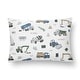preview thumbnail 1 of 4, Sweet Jojo Designs Construction Truck Boy Toddler Pillow with Pillowcase 13x18 in. Grey Blue Green Transportation Zone Vehicles