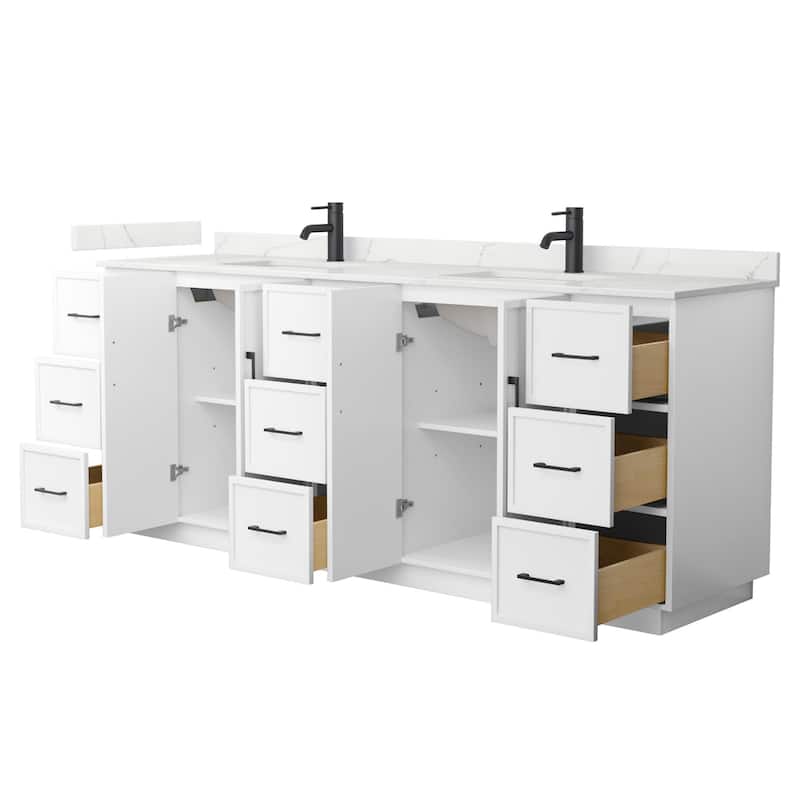 Wyndham Collection WCH7474-84D-QTZ-UNSMXX Elan TK 84" Free Standing