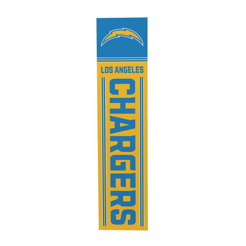 47" Double Sided Seasonal Porch Leaner, Los Angeles Chargers - 47" x 11.25"