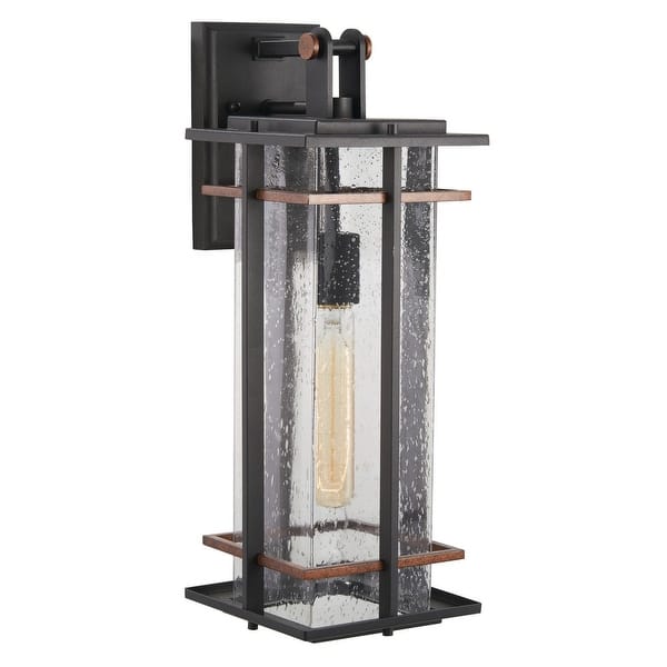 slide 2 of 8, The Great Outdoors San Marcos Single Light 18-1/4" Tall Outdoor Wall Black / Antique Copper