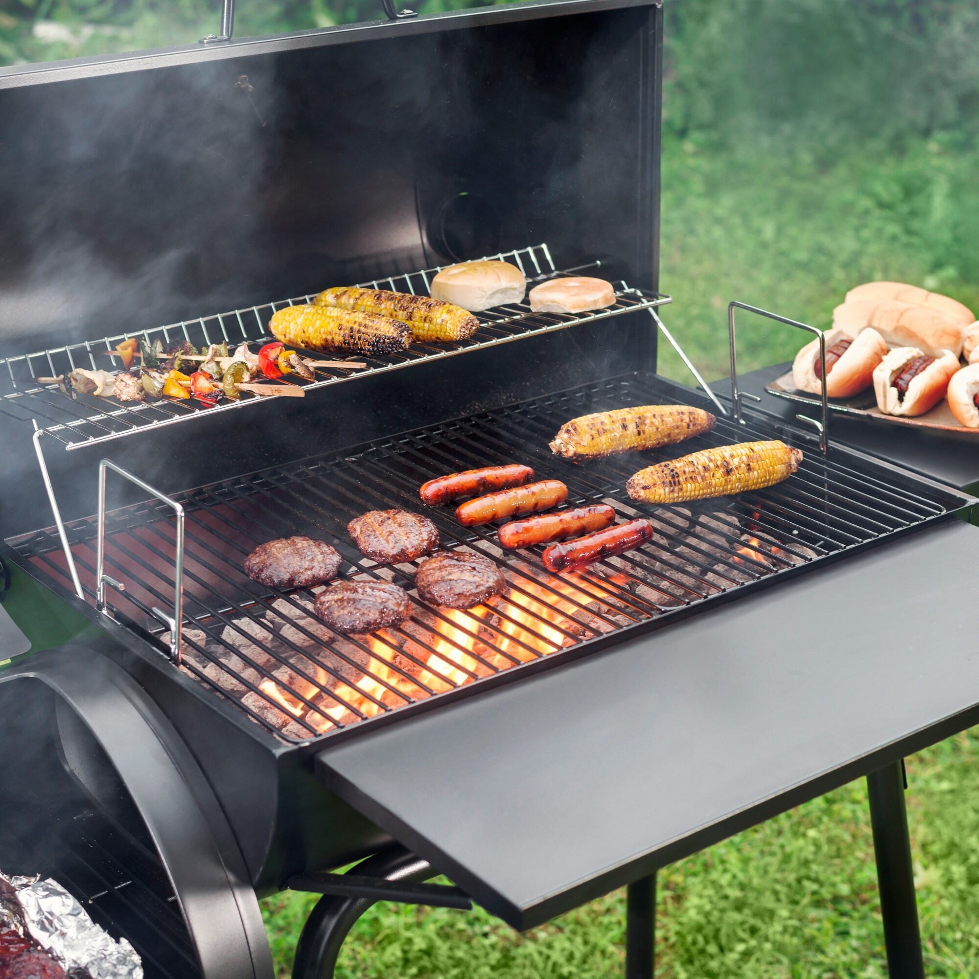Royal Gourmet CC1830S Charcoal Grill with Offset Smoker Black On Sale Bed Bath Beyond 36876204