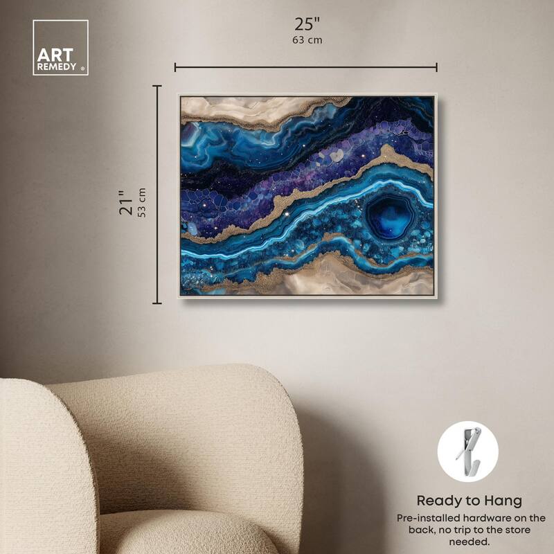 Galactic Geode I Canvas by Art Remedy
