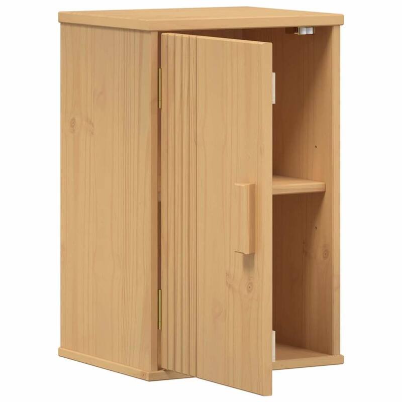 vidaXL Bathroom Cabinet Olden Brown 35 x 30 x 55 cm Solid Pine wood - 13.78 x 11.81 x 21.65 in