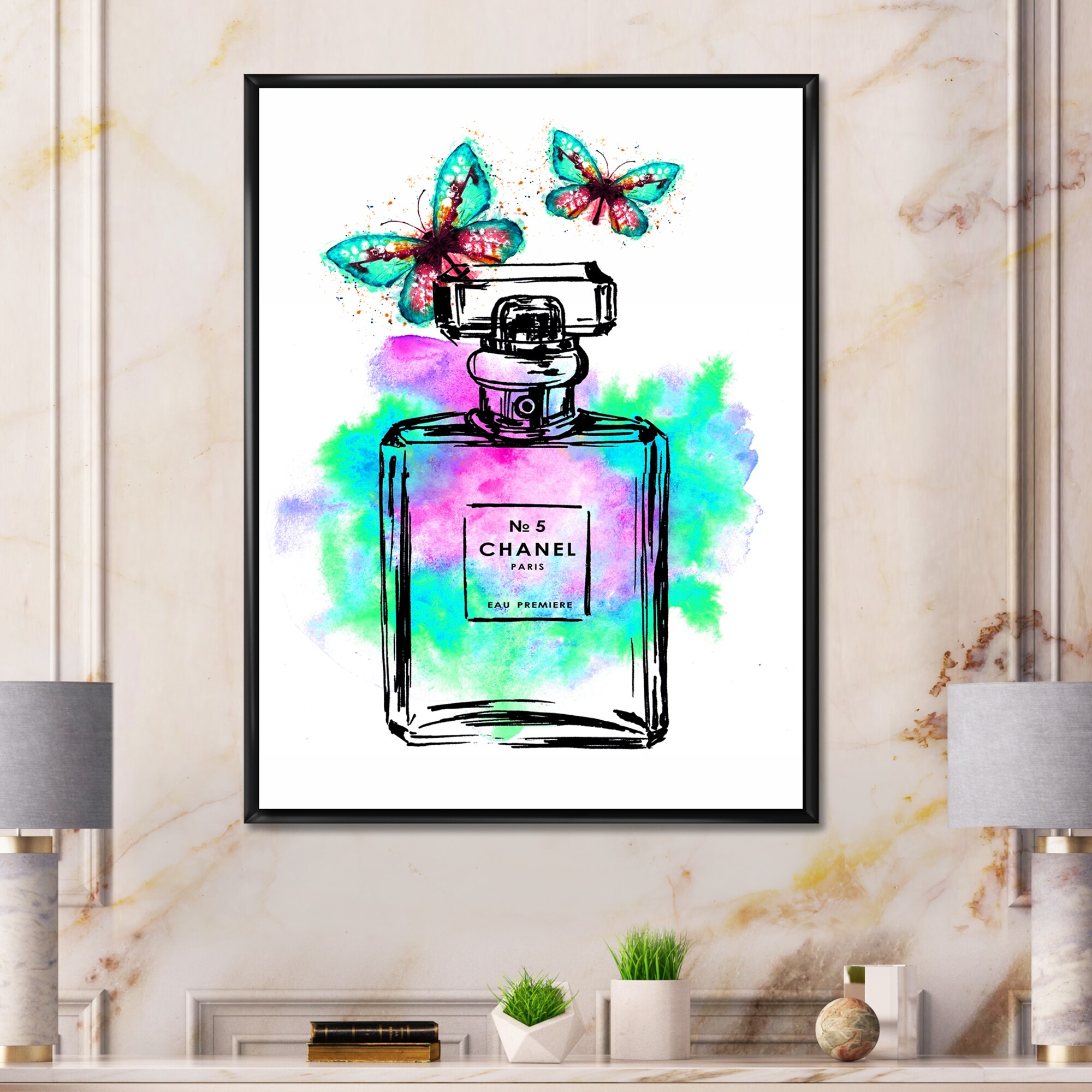Designart-'Perfume-Chanel-Five