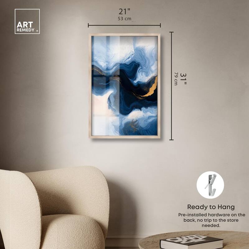 Blue Deep II Shadowbox by Art Remedy