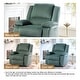 preview thumbnail 20 of 79, Vegan Leather Upholstered Push Back Manual Recliner Chair