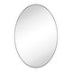 preview thumbnail 4 of 3, TEHOME Javell Oval Metal Wall Mirror