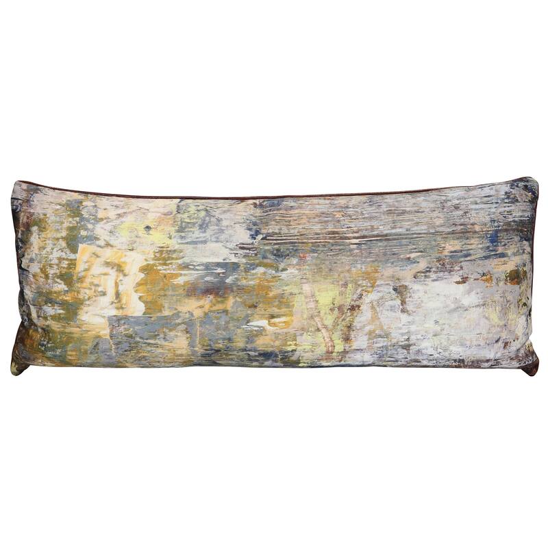 StyleCraft Gilded Texture Abstract Pillow - Multicolor - 36" x 14"