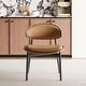 preview thumbnail 11 of 17, Modern Dining Chair 2 Piece Set Ergonomic Foam-Padded Chairs with Curved Backrest - 18.5"Wx18.5"Dx29.13"H