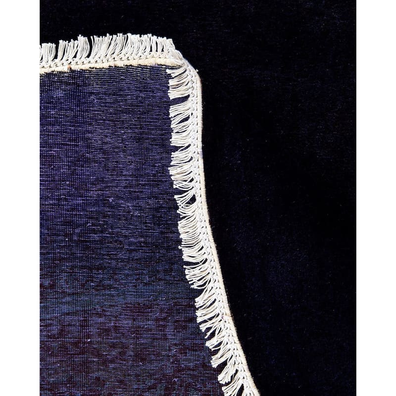Fine Vibrance, One-of-a-Kind Hand-Knotted Area Rug - Purple, 6' 1" x 6' 1" - 6' 1" x 6' 1"