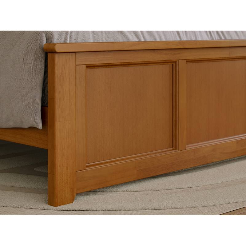Madison Wood Low Profile Platform Bed with Matching Footboard
