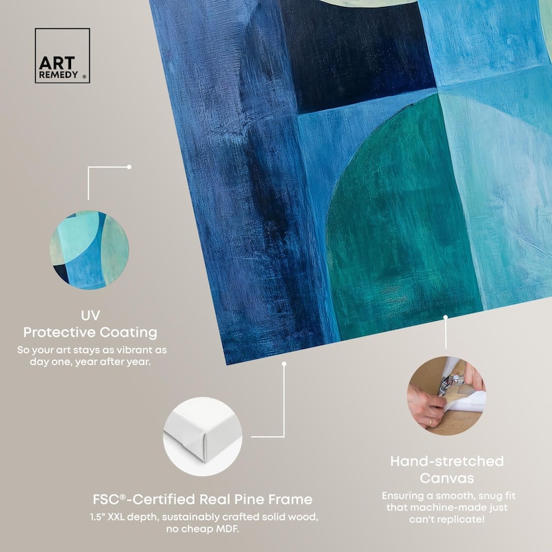 Color Blocks II Canvas by Art Remedy, Gallery Wrapped