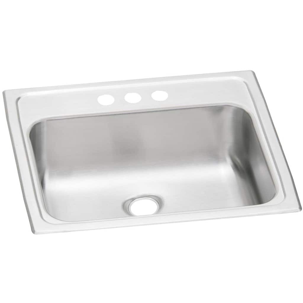 Elkay Celebrity Stainless Steel 19" x 17" x 6-1/8", Single Bowl Drop-in Bathroom Sink