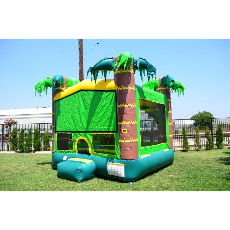 JumpOrange Tropical Aloha Commercial Grade Bounce House for Kids (with Blower)
